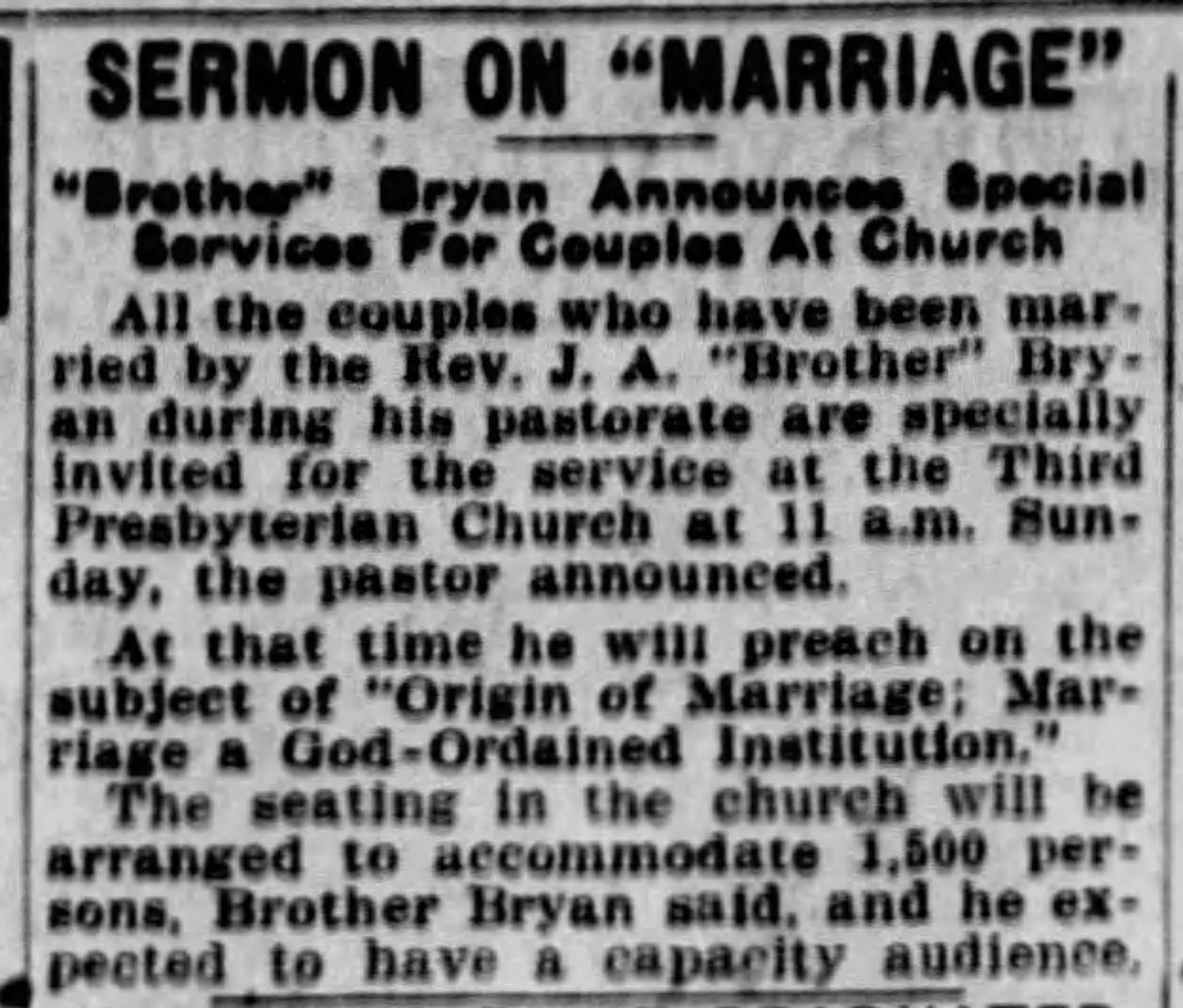 Sermon on Marriage